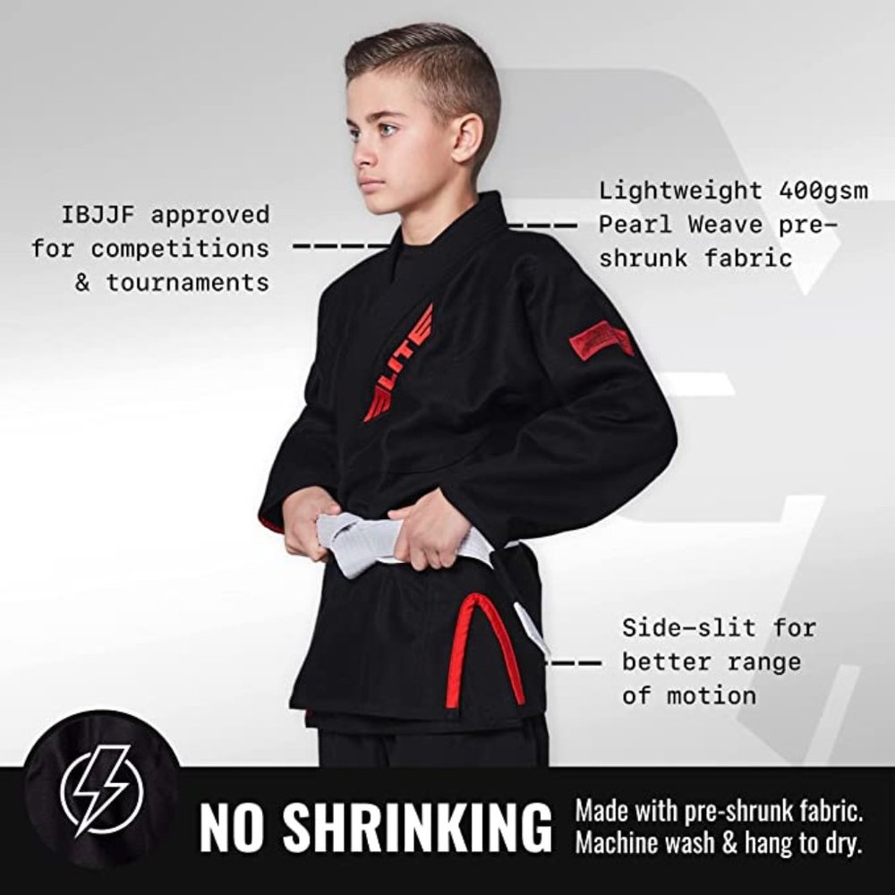 Kids BJJ GI, Elite Sports Youth IBJJF Children’s Brazilian Jiujitsu Gi kimono C1